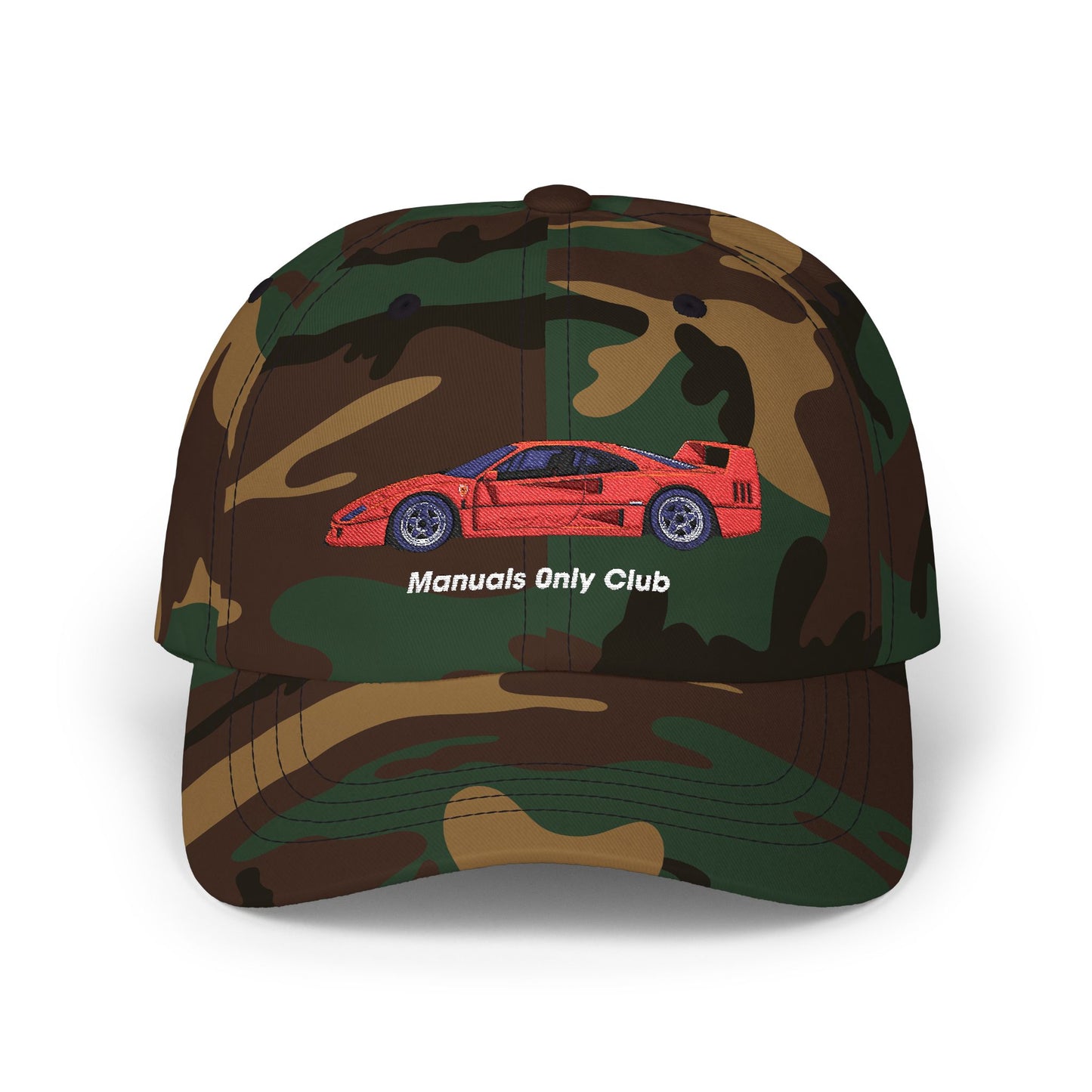 Manuals Only Club Retro Exotic Car Hat