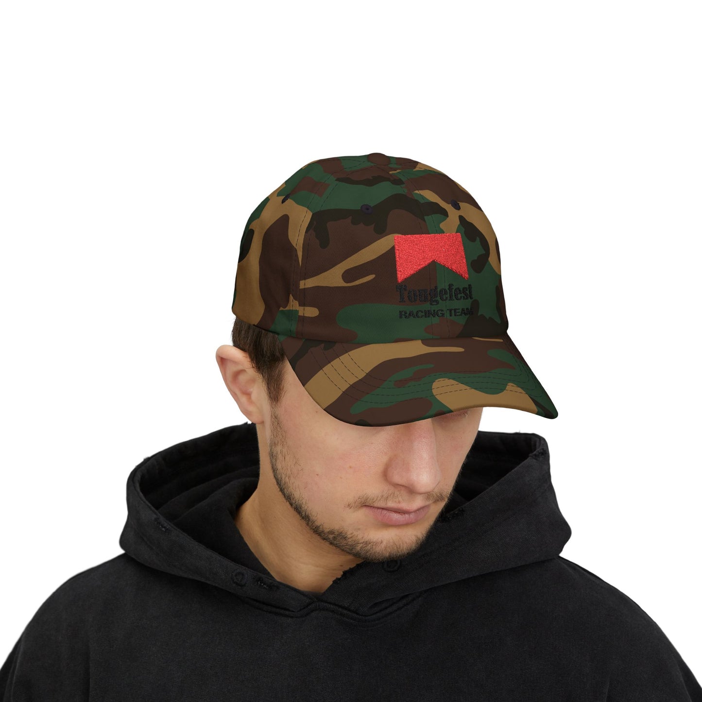 Classic Dad Hat - Tougefest Racing Team Black Font